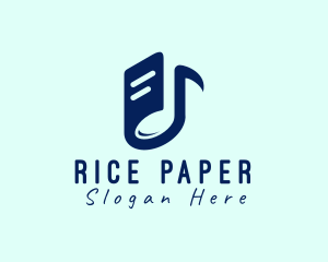 Musical Note Book logo design