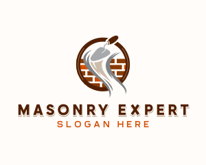 Masonry Brick Contractor logo design