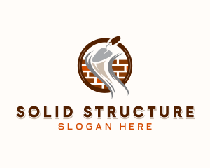 Masonry Brick Contractor logo design