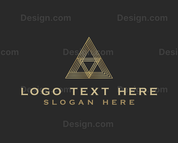 Luxury Premium Pyramid Triangle Logo