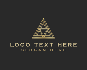 Luxury Premium Pyramid Triangle logo