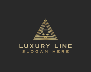 Luxury Premium Pyramid Triangle logo design