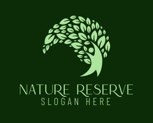 Nature Wellness Yoga logo design