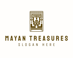 Tribal Mayan Mask logo