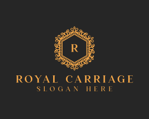 Royal Ornamental Hexagon logo design