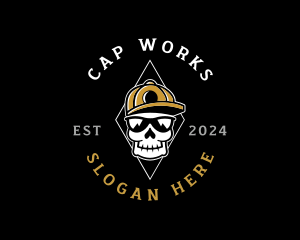 Skull Cap Apparel  logo design