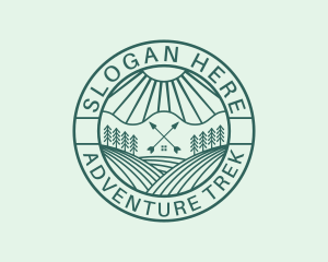 Forest Field Cabin logo design