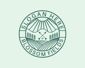 Forest Field Cabin logo design