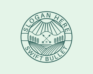 Forest Field Cabin logo design