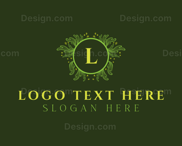 Luxury Floral Wreath Logo