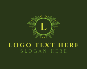 Luxury Floral Wreath logo