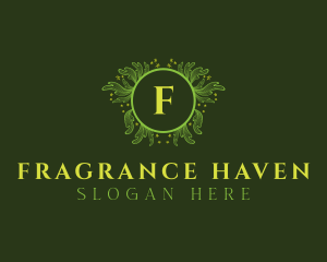 Luxury Floral Wreath logo