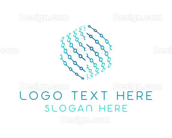 Hexagon Tech Circuit Link Logo