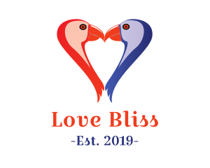 Bird Love Kiss logo