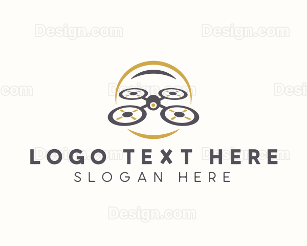 Drone Camera Photography Logo