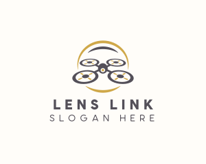 Drone Camera Photography logo design