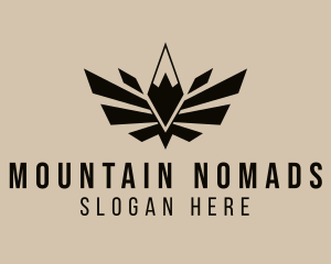 Winged Mountain Hiking logo design