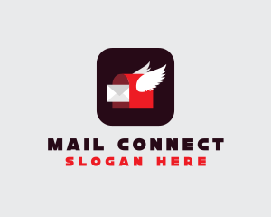 Flying Mailbox App logo design