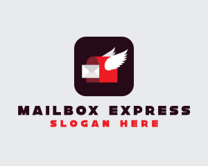 Flying Mailbox App logo design