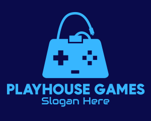 Blue Game Bag logo design