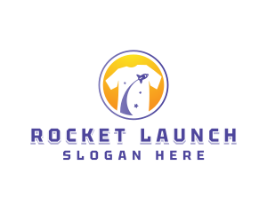 Space Rocket Shirt logo design