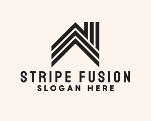 Stripe House Real Estate logo design