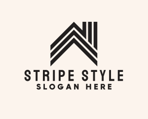 Stripe House Real Estate logo design