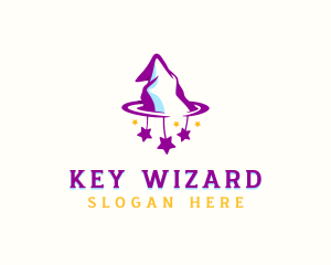 Wizard Hat Magician logo design