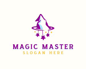 Wizard Hat Magician logo design