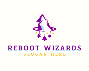 Wizard Hat Magician logo design