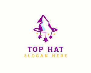 Wizard Hat Magician logo design