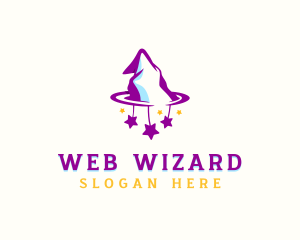 Wizard Hat Magician logo design