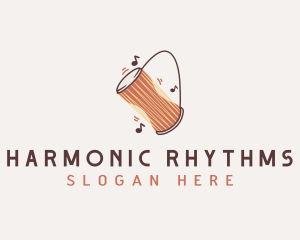 Music Drum Instrument logo design