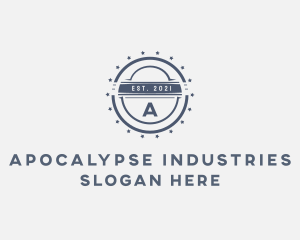 Industrial Stars Badge logo design