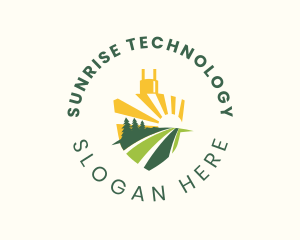 Sunrise Field Landscape logo