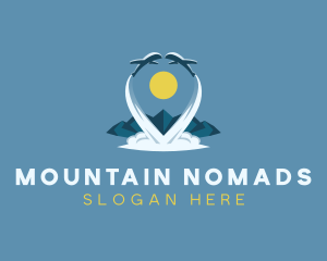 Plane Mountain Travel logo design