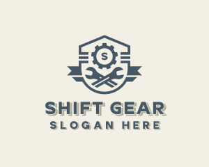 Handyman Wrench Gear logo design