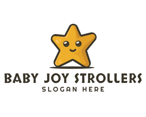 Cute Smiley Star  logo design