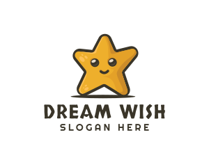 Cute Smiley Star  logo design