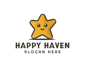 Cute Smiley Star  logo