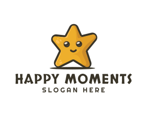 Cute Smiley Star  logo