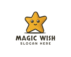 Cute Smiley Star  logo design