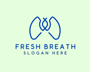 Lungs Respiratory Clinic logo design