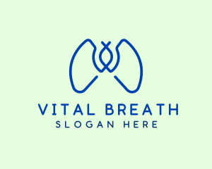 Lungs Respiratory Clinic logo design