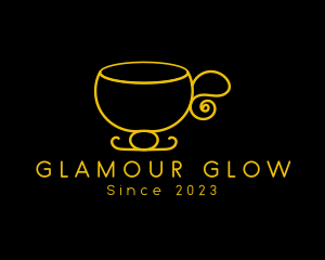 Elegant Tea Cup logo