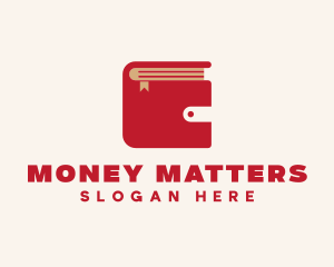 Red Wallet Book logo design