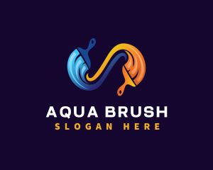 Paint Brush Maintenance logo design