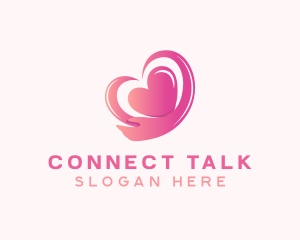 Pink Heart Arm  logo design