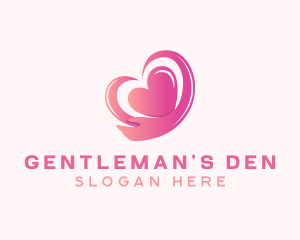 Pink Heart Arm  logo design