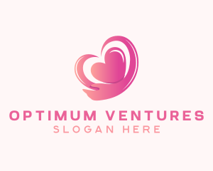 Pink Heart Arm  logo design